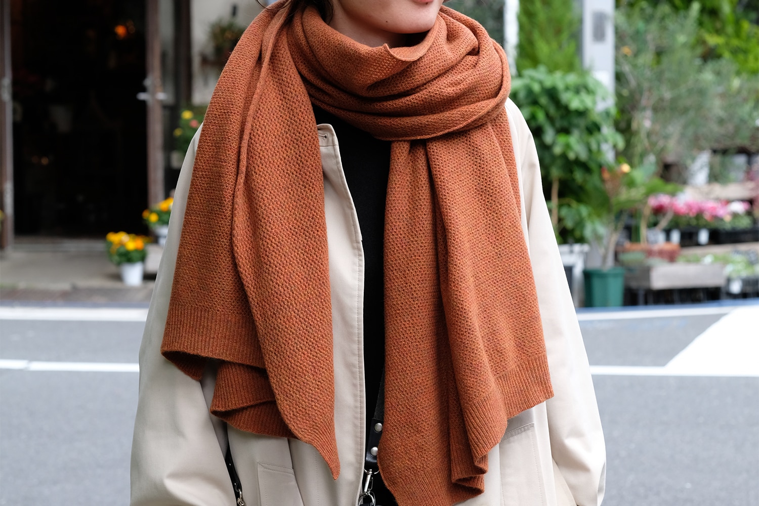 ウールメッシュストール (yourwear/ユアウェア)