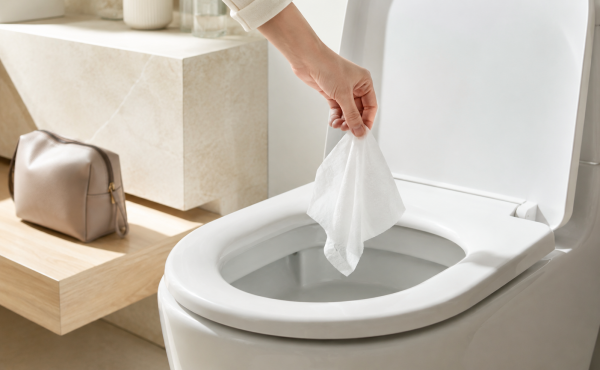 使用後はトイレにポイッ!ゴミ箱探しのストレスゼロ