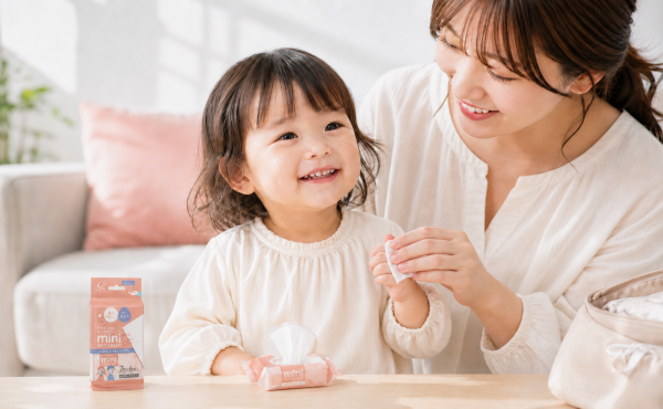 使いきりパックが衛生的で子供にやさしい!