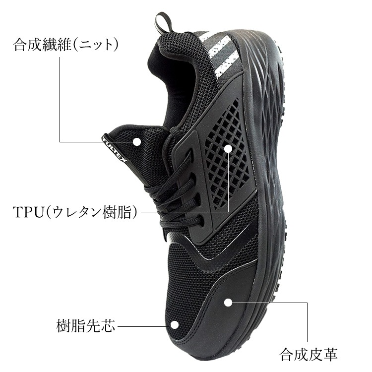 いつでも快適な履き心地のセーフティーシューズ。安全靴 ローカット