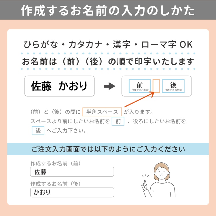 名前入れ