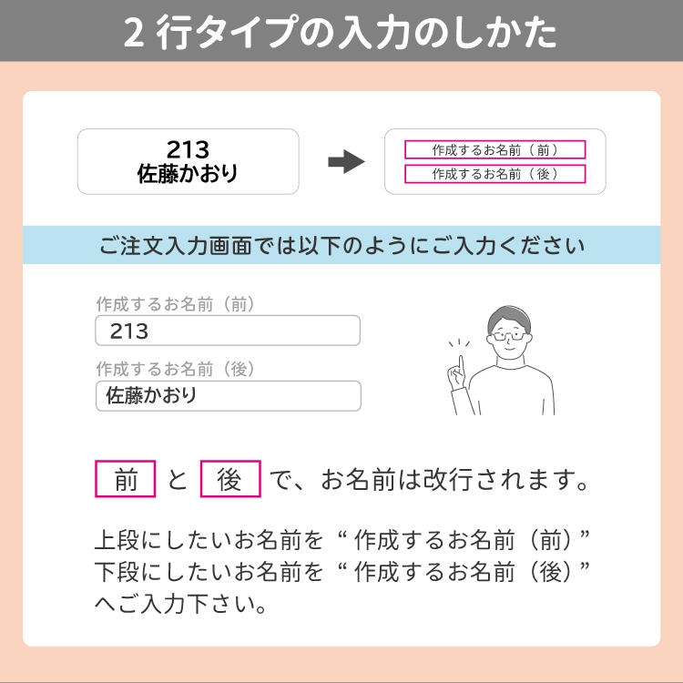 名前のみ ローマ字