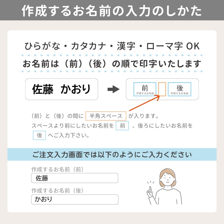 名前入れ