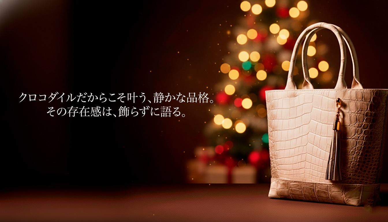 MASAMI Collection – Himalayan Crocodile Tote