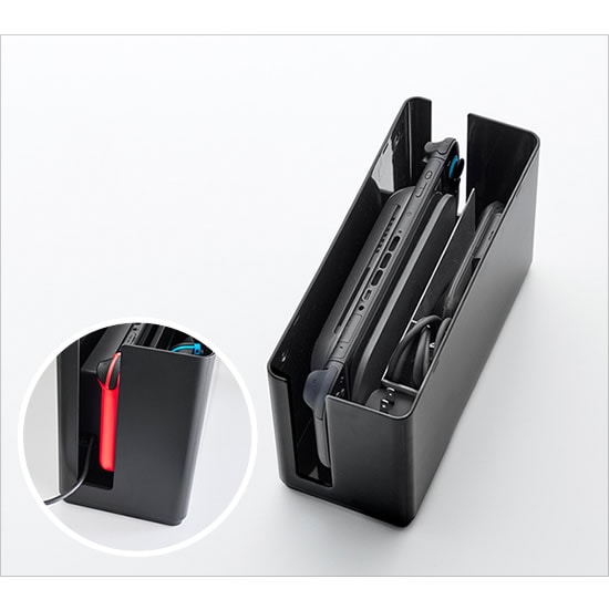 蓋付き重ねられるゲーム機器収納ケース スマート smart 山崎実業