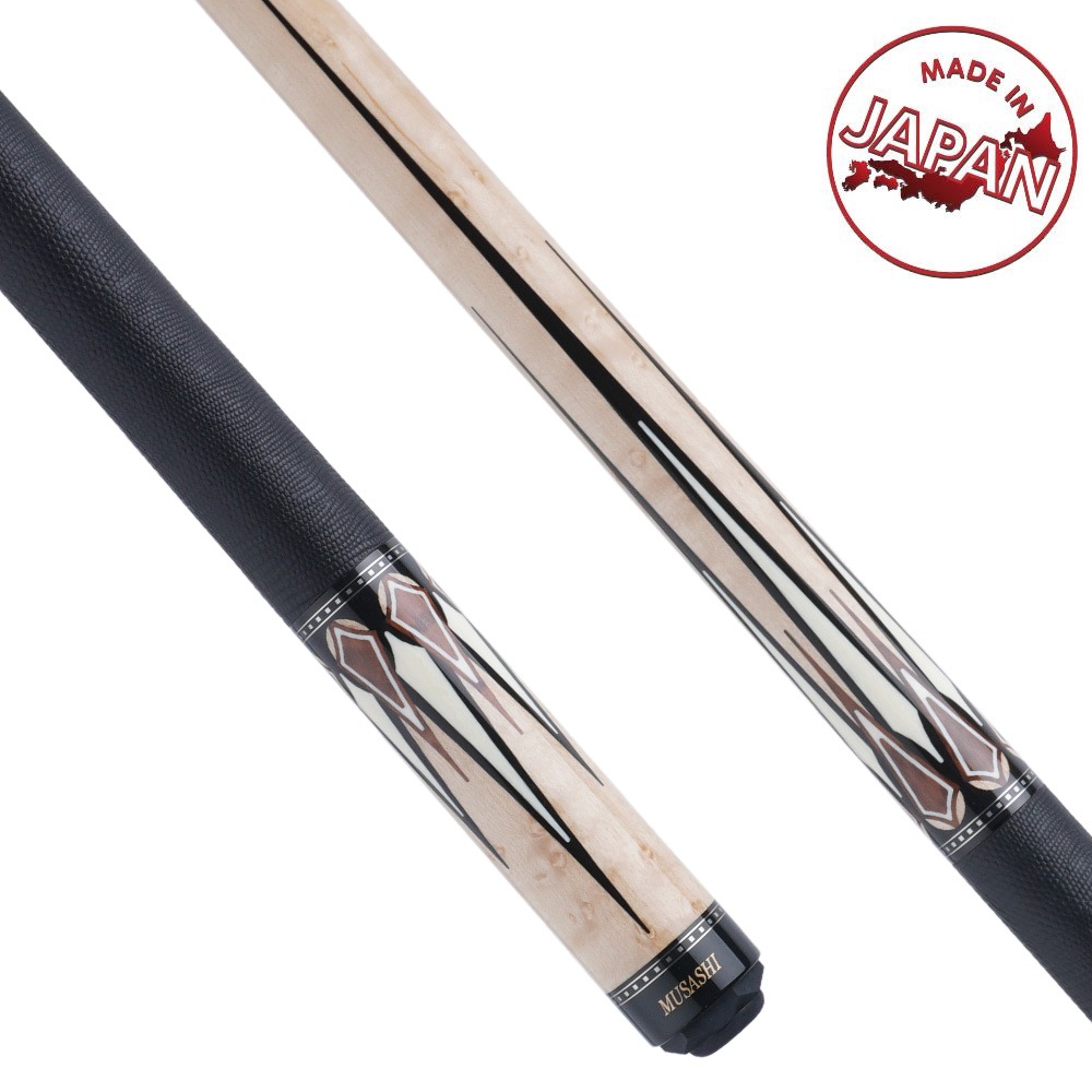 【K-Ash】ビリヤードキューAdam MUSASHI バーズアイメープル ムサシ キュー M-12P-DARTH バーズアイメープル 縄文 (ACSS PRO