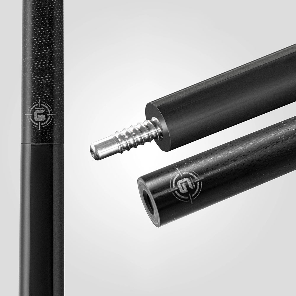 9月下旬入荷【新品】【Rhino】ビリヤードキュー ビビッドブラック 9月