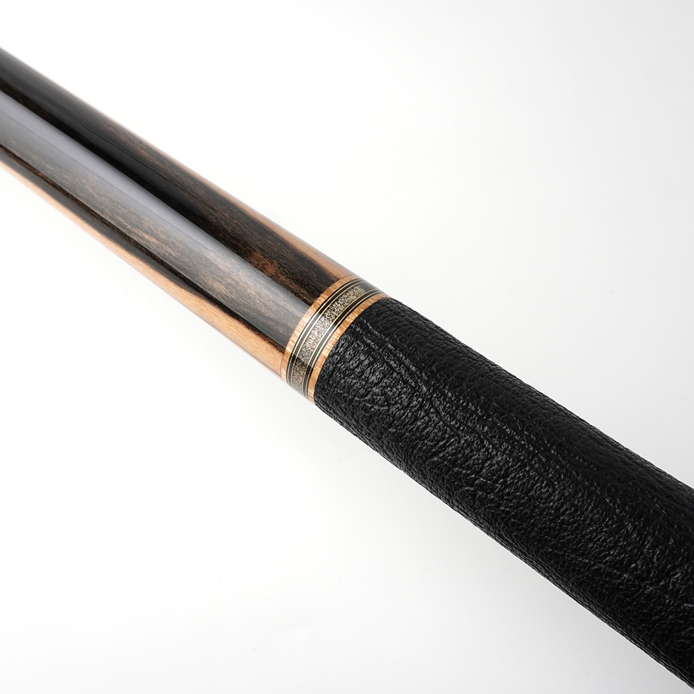 早川工房 JH63 ブラック＆ホワイトエボニー 水牛革巻 Wリング BORON