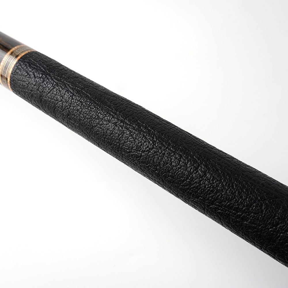 早川工房 JH63 ブラック＆ホワイトエボニー 水牛革巻 Wリング BORON