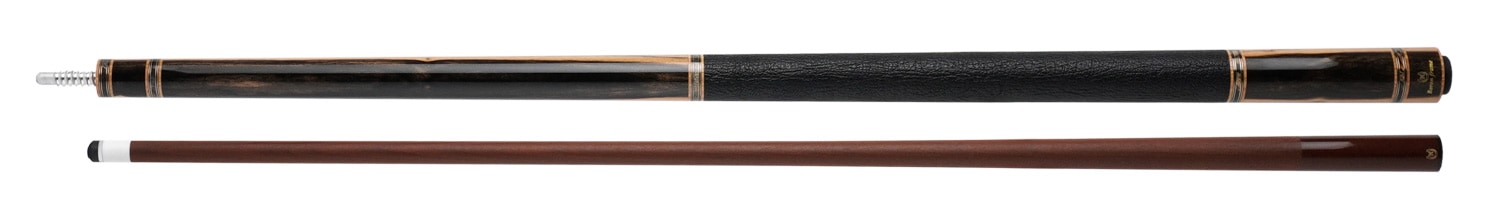 早川工房 JH63 ブラック＆ホワイトエボニー 水牛革巻 Wリング BORON