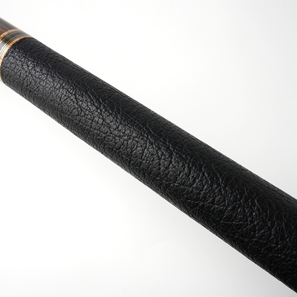 早川工房 JH64 ブラック＆ホワイトエボニー 水牛革巻 Wリング BORON