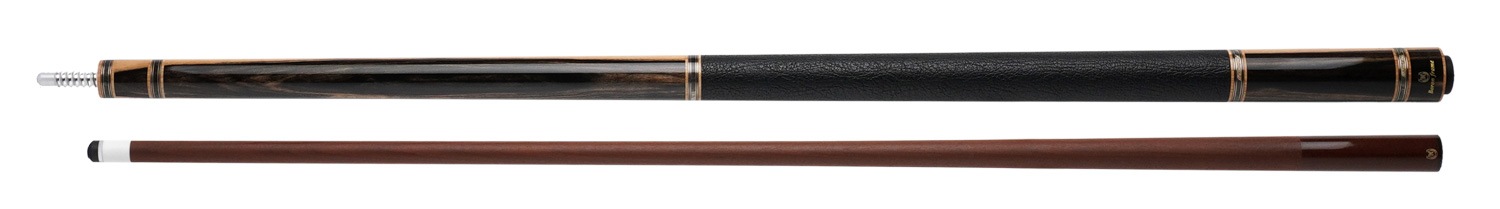 早川工房 JH64 ブラック＆ホワイトエボニー 水牛革巻 Wリング BORON