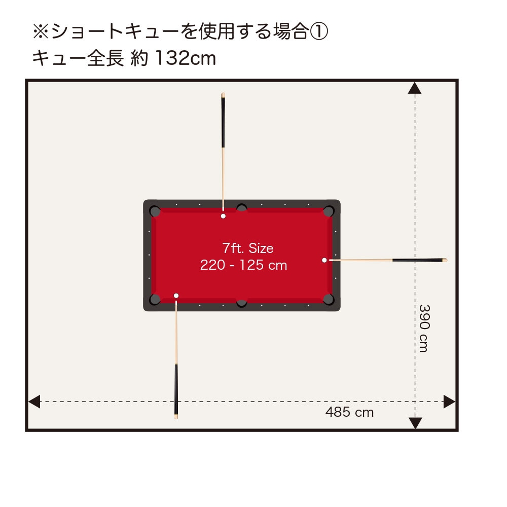 CROWN 7ft family table 家庭用7フィートビリヤードテーブル（天板付き） LH-P708 【大型配送/送料要見積もり】