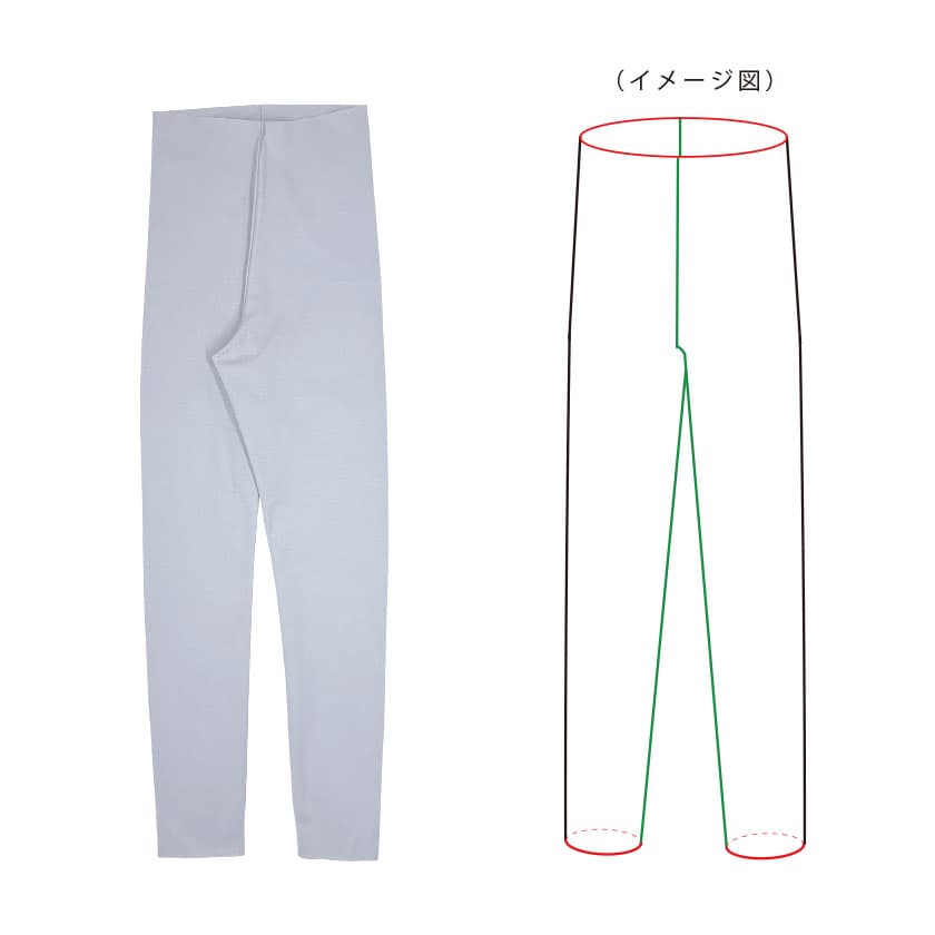 カップが入るサポートインナーのイメージ図