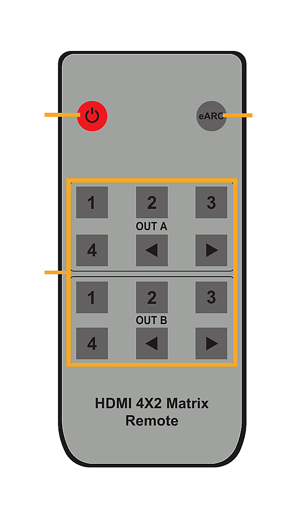 DHD-MTX42-8K-eARC IRリモコン