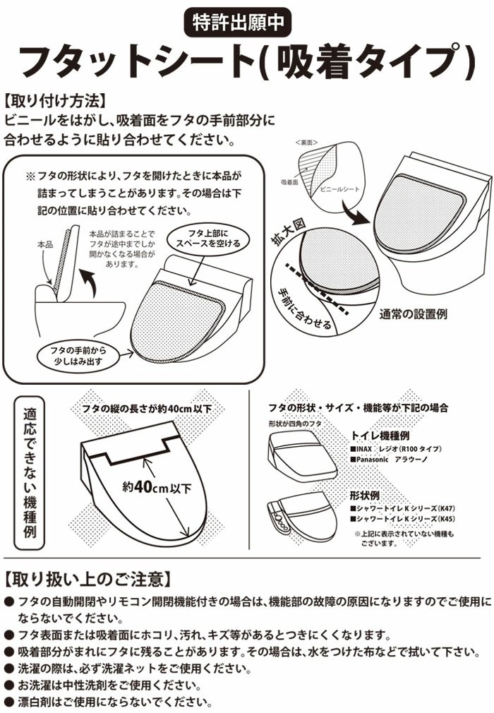 フタカバー装着の説明画像