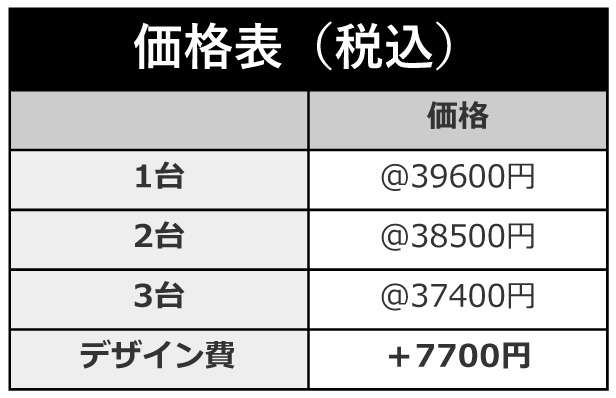 価格表