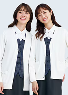 事務服 カーディガン オフィスカーディガン 防寒着