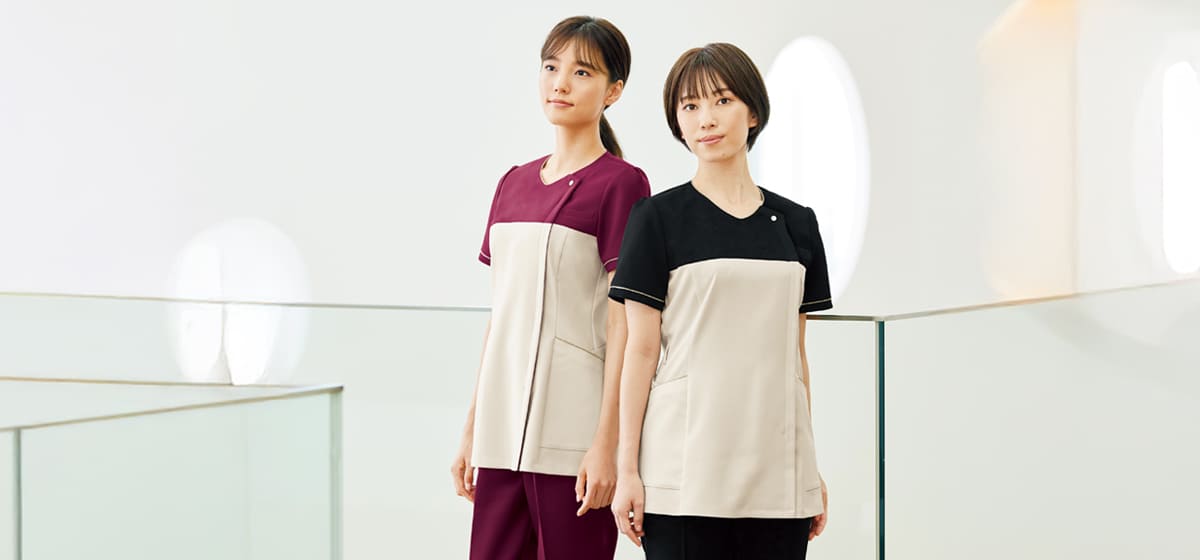 介護スクラブ ケアスタッフＴシャツ