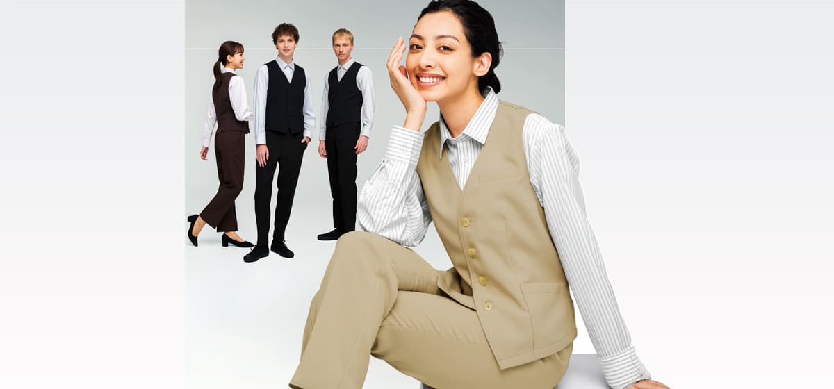 飲食店 ベスト制服 レストランユニフォーム）