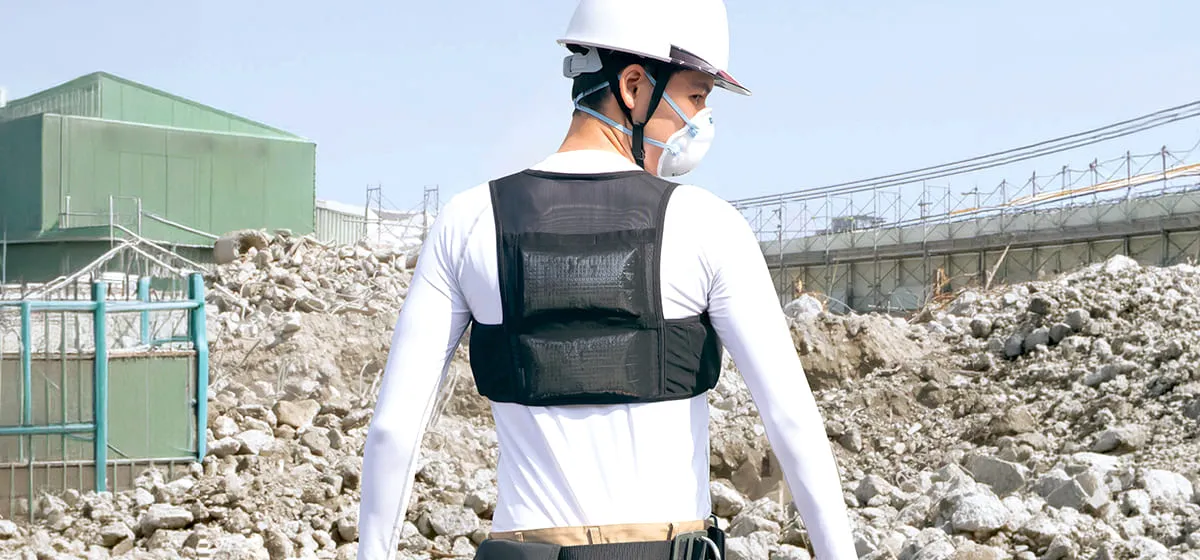 空調服の下に着る 冷却ベスト 保冷剤付き アイスベスト　熱中症対策