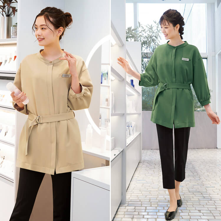 ハネクトーン 7736 エステジャケット ストレッチ素材 吸汗速乾 レディース販売員制服