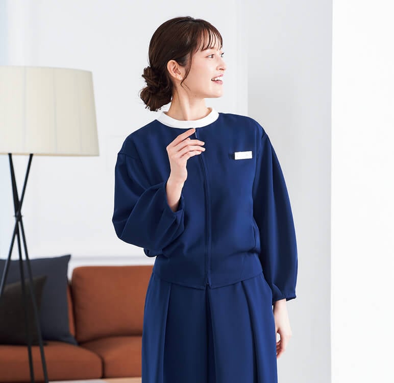 エステ制服ジャケット｜サロンユニフォーム・セラピスト対応・ECO