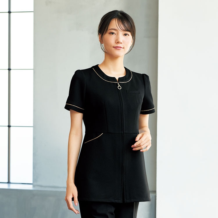 エステ制服チュニック・動きやすい2WAYストレッチ素材