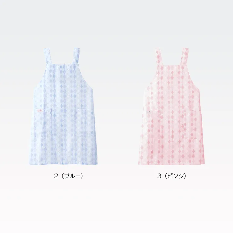 ナースエプロン アーガイル柄 ワコールHIコレクション