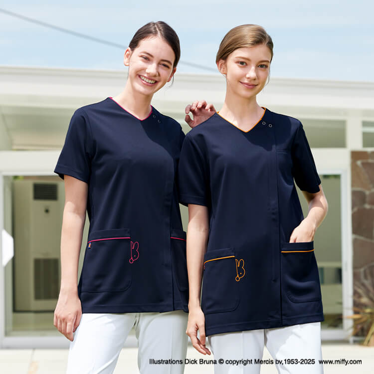 ナガイレーベン MFF-5837 男女兼用 ミッフィースクラブ 吸汗速乾 医療 看護