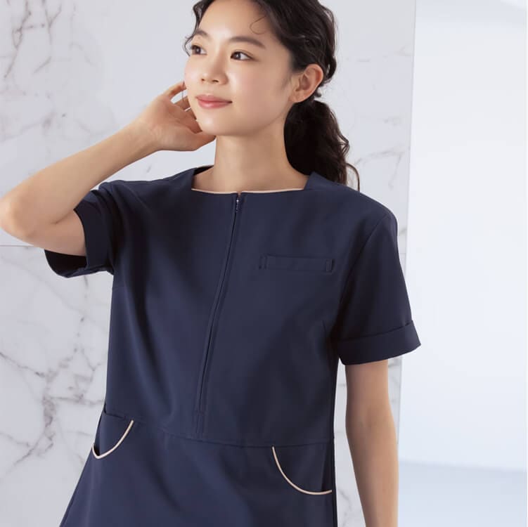 エステ白衣プルオーバー