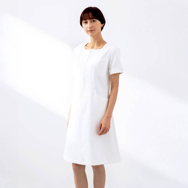 エステサロン制服ワンピース半袖