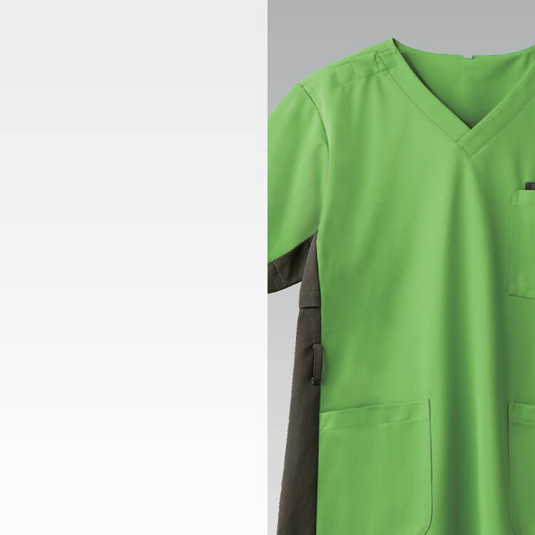 ナース スクラブ SEK制菌加工 吸汗速乾 清潔感ある医療用ユニフォーム 男女兼用