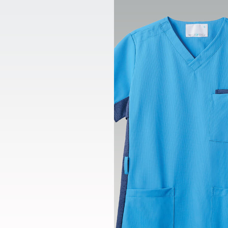 医療用スクラブ 汗染み