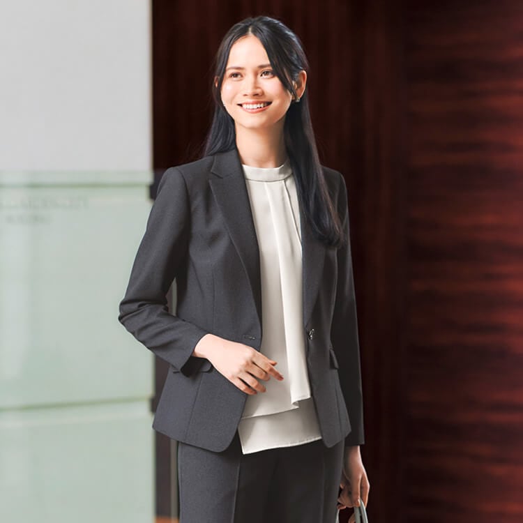事務服ジャケット・レディース・オフィス制服・上品・おしゃれ・ストレッチ【イーユニフォーム】