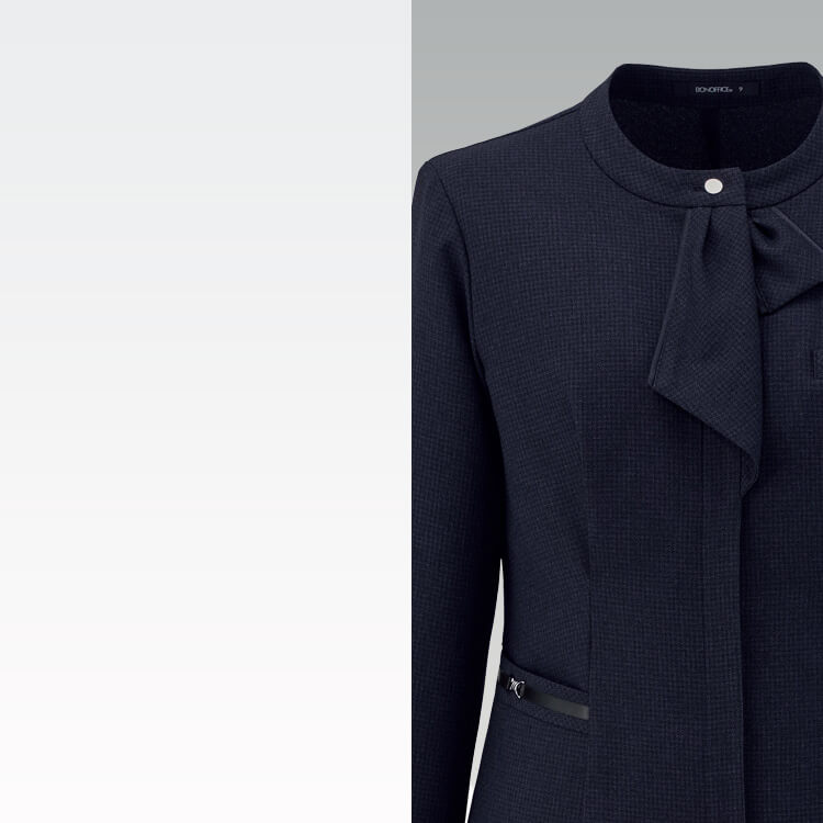 ソフトジャケット・レディース・オフィス制服・受付・接客・ストレッチ・軽量仕立て【イーユニフォーム】