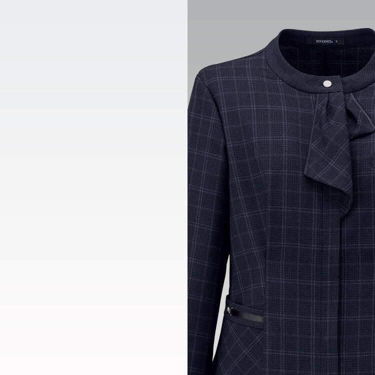 BONOFFICE事務服 AJ0295 ジャケット レディース オフィス 接客 制服 ストレッチ 通気性