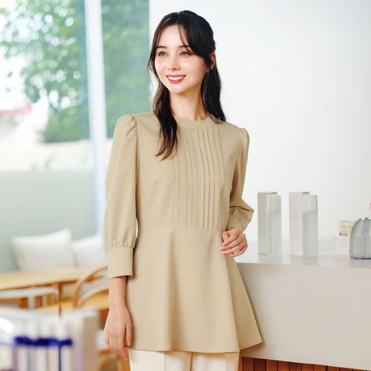 ボンマックス・Audire・接客制服 チュニック ショップ店員ユニフォーム レディース 夏服