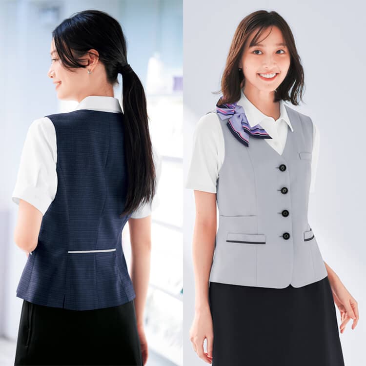 オフィス制服夏ベスト