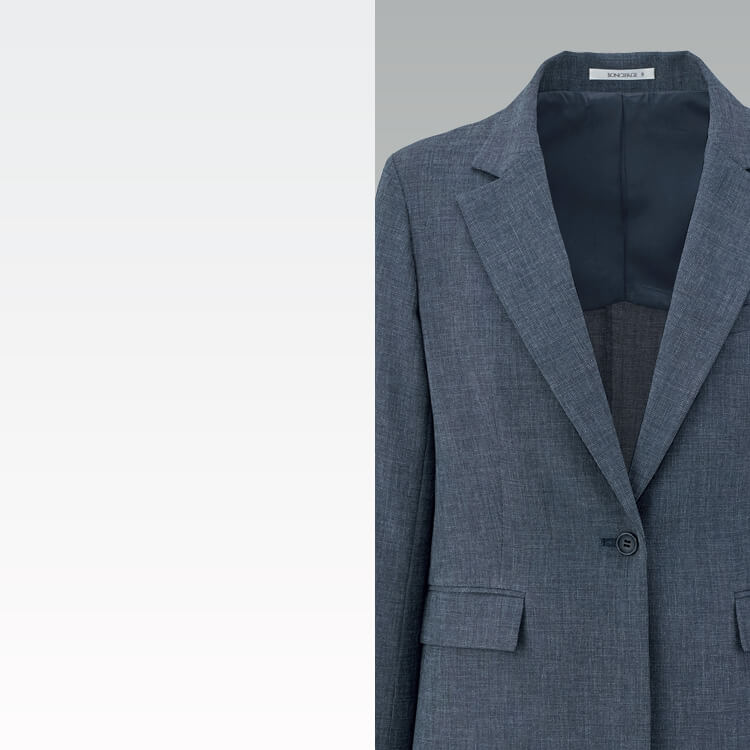 事務服ジャケット・レディース・ストレッチ・きれいめ・快適・動きやすい【イーユニフォーム】