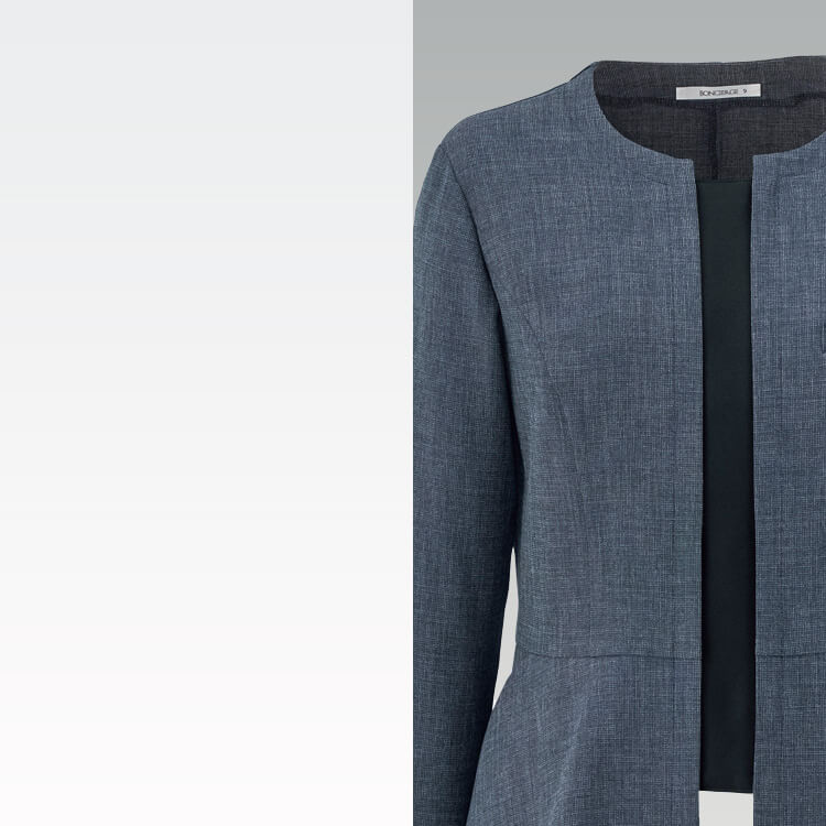 ボンマックス オフィスユニフォーム おしゃれ ソフトジャケット オフィス 制服 2WAYストレッチ 軽量 洗濯可