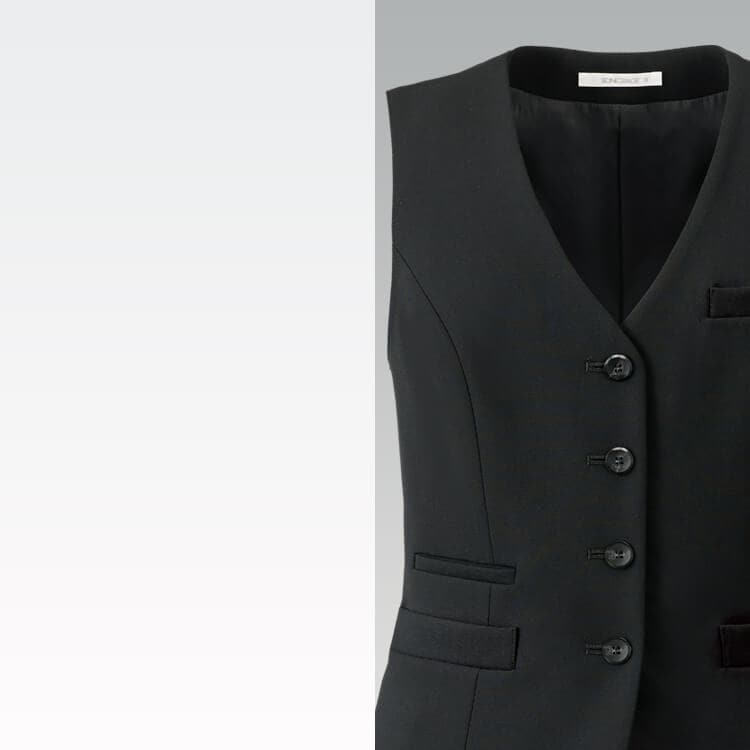 オフィスベスト・レディース用ベスト 2WAYストレッチ・事務員制服
