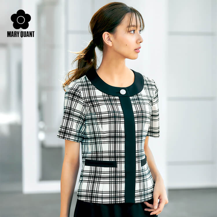 事務服オーバーブラウス半袖