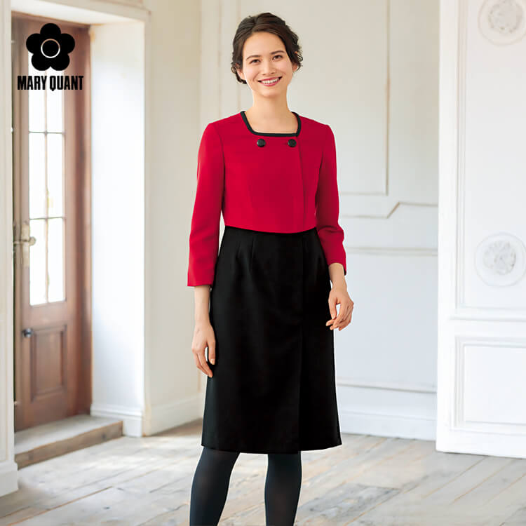 マリークワント・事務服ワンピース・販売員制服・企業受付