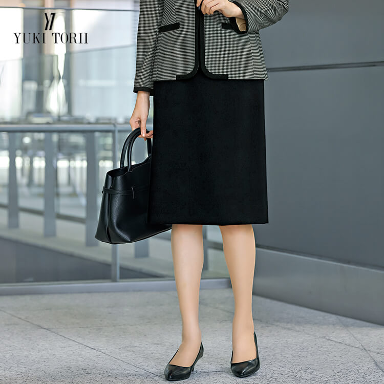 YUKI TORII・YT3930｜事務服タイトスカート・ストレッチ・帯電防止
