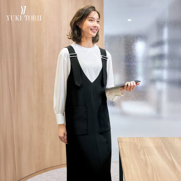 接客ユニフォーム・事務服・ジャンパースカート・店員制服・レディース用
