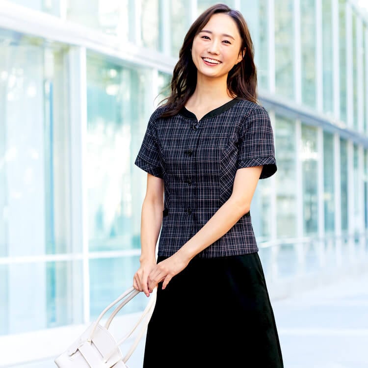 事務服 オーバーブラウス