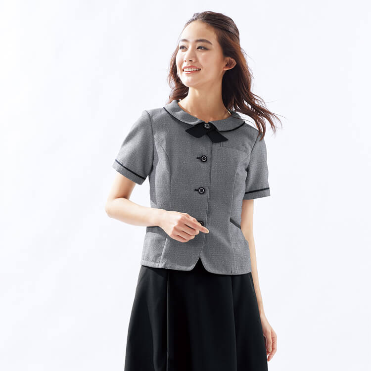 受付制服 夏用オーバーブラウス半袖