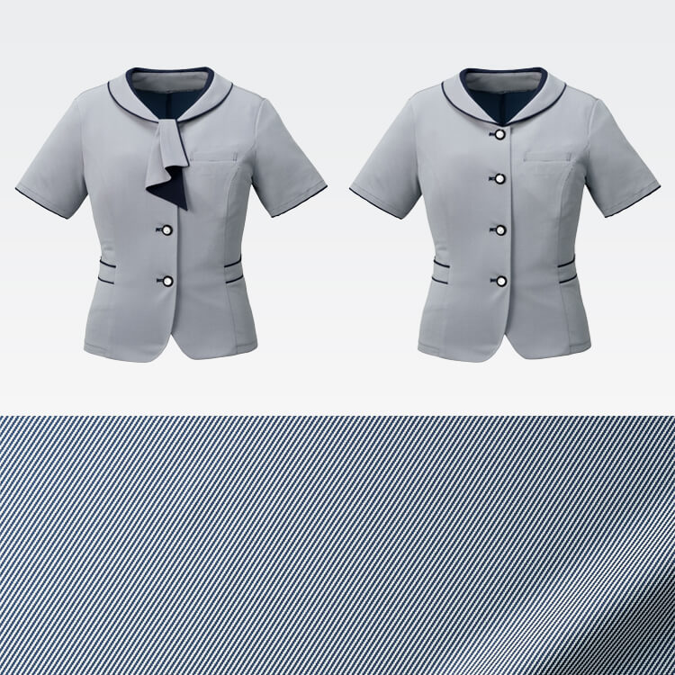 オフィス制服 リボン付き