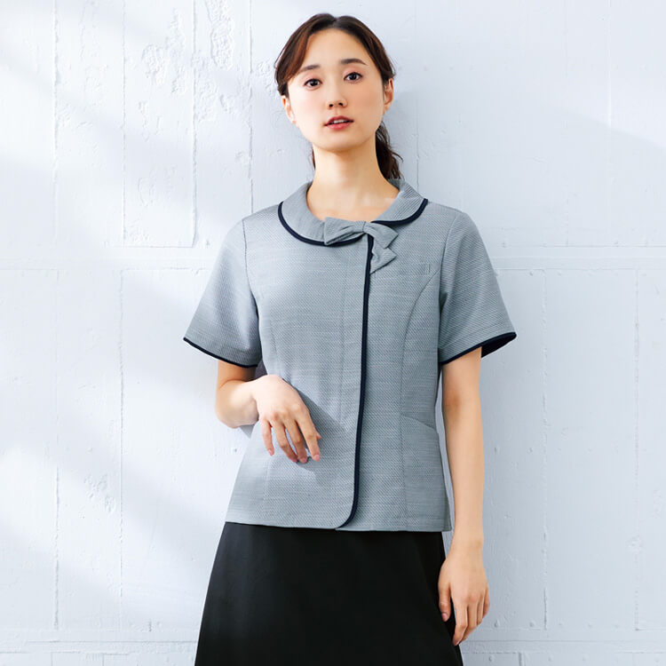 事務服 オーバーブラウス半袖